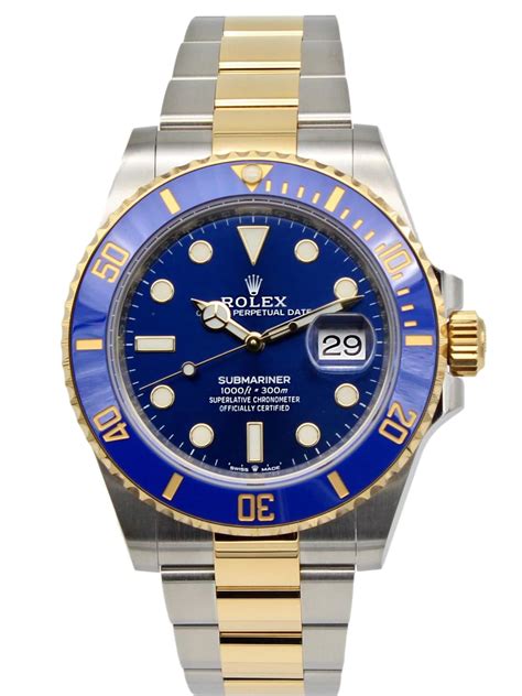 rolex submariner tt blue or black|Rolex Submariner two tone review.